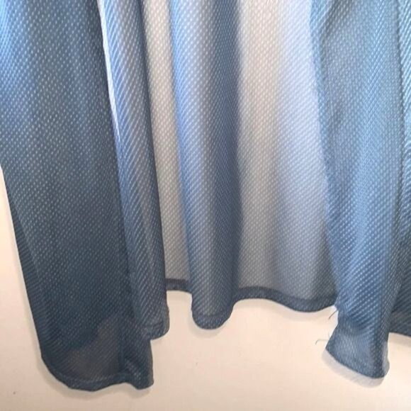 One More Thyme Womens Sheer Blue Duster Cardigan Size 2X - Picture 6 of 9
